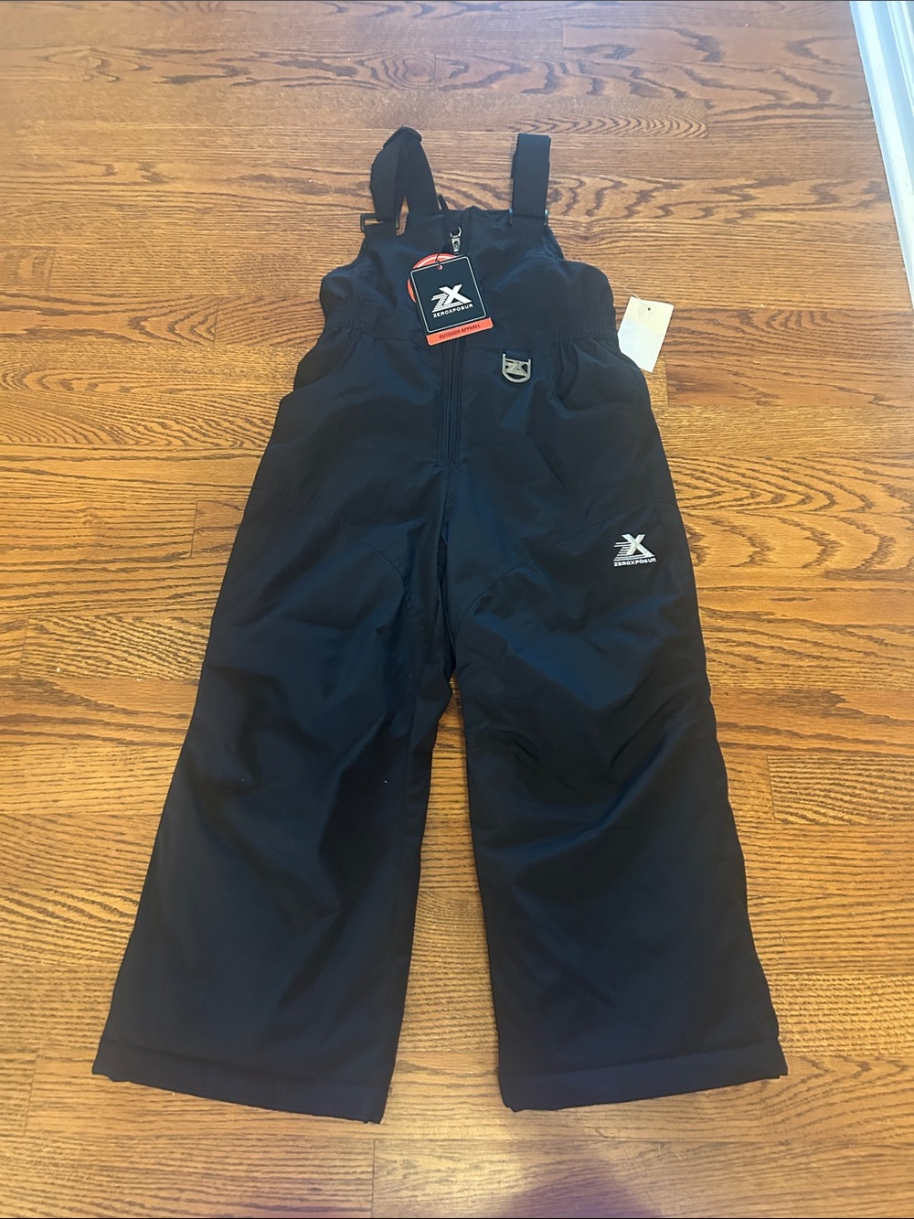 ZeroXposur Black Kids Insulated Snow Overalls